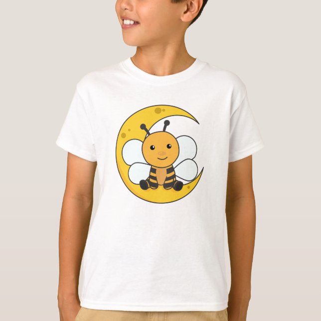 Camiseta Lua Bebê Boa Noite Queda Estrelas do Sono (Frente)