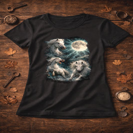 Camiseta Lua Cavalos Selvagens