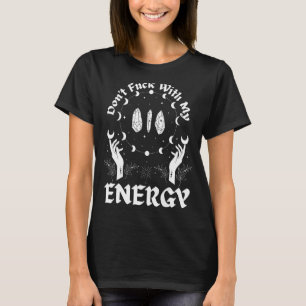 Camiseta Lua Celestial Witchy E Cristais