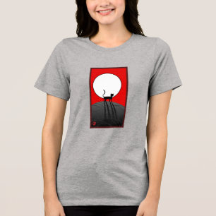 Camiseta Lua cheia e gato