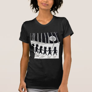 Camiseta Lua cheia e gatos, Louis Wain