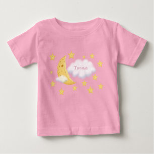 Camiseta Lua Cheirosa e Estrelas Cloud Personalizadas