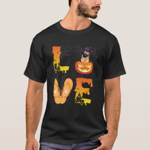 Camiseta Lua Chinelo de Dedo Aranha Abóbora Pastor Alemão A