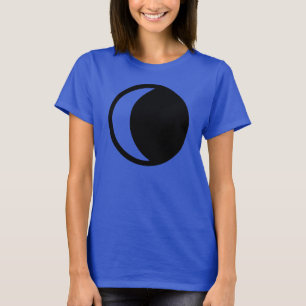 Camiseta lua crescente em declínio