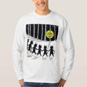 Camiseta Lua de cheio e Gatos, Louis Wain