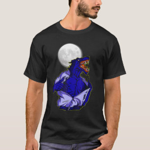Camiseta Lua de cheio transforma o mundo selvagem assustado