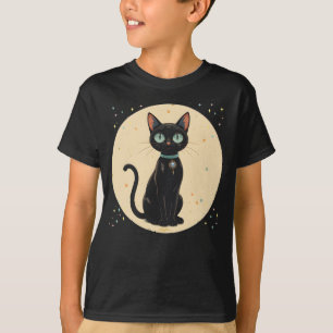 Camiseta Lua de Gato Negro Futuro Atômica
