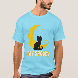 Camiseta Lua de Gato Preto Assustador - Festa de H