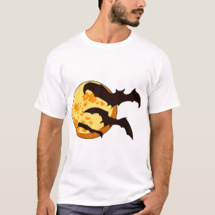 Camiseta Lua de Halloween & Morcegos