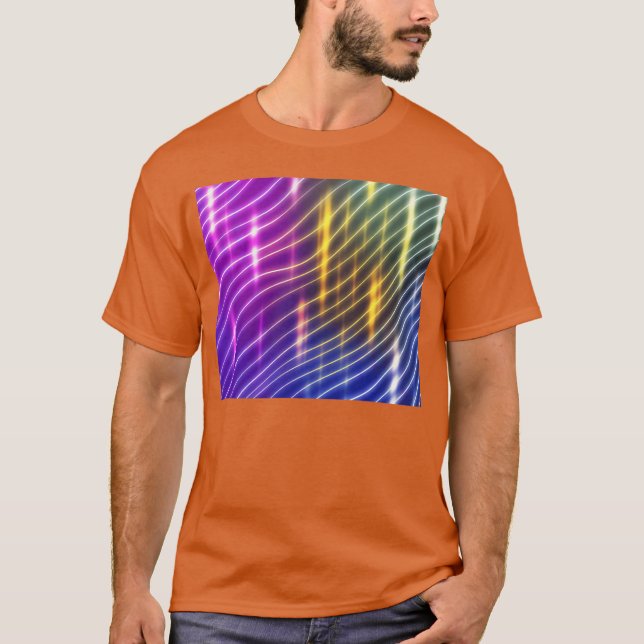 Camiseta Lua de Mel Dourada retrô (Frente)