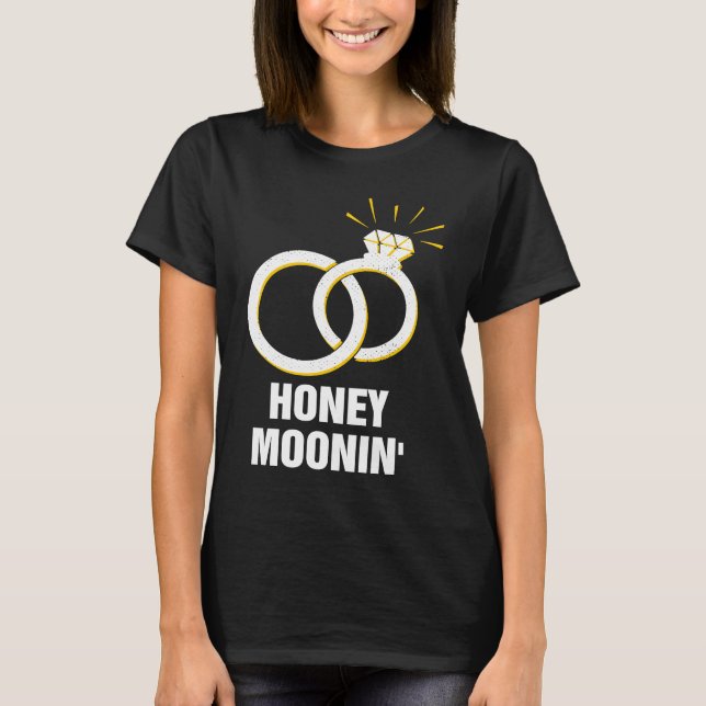 Camiseta Lua de Mel Festa de Casamento Noiva Recém-Casada (Frente)