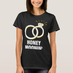 Camiseta Lua de Mel Festa de Casamento Recém-Casados Noiva