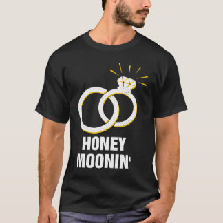 Camiseta Lua de Mel Festa de Casamento Recém-Casados Noivos