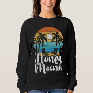 Camiseta Lua de Mel Recém-Casados Férias Noiva Noivo Retro