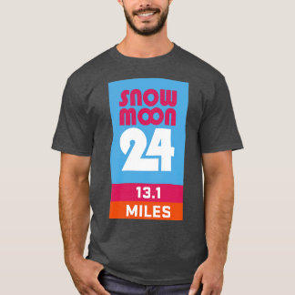 Camiseta Lua de Neve 24 131 Milhas Meia Maratona