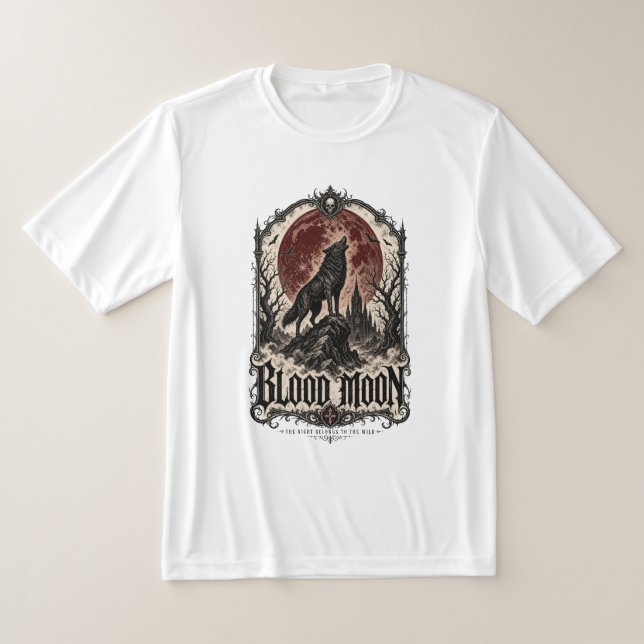 Camiseta LUA DE SANGUE LOBO — Horror Gótico (Postura )