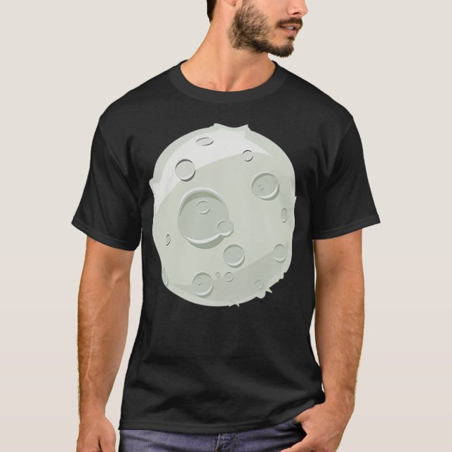 Camiseta Lua do estilo cômico (Frente)