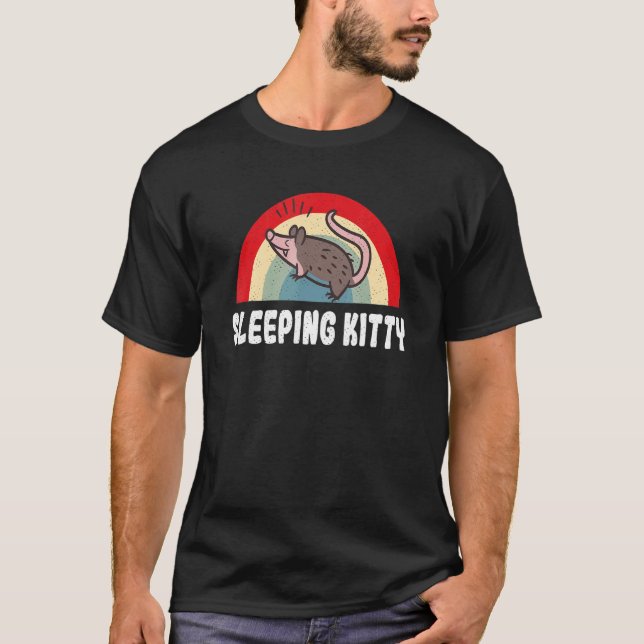 Camiseta Lua do Gambá  Gato Gambá Animal de Estimação Dono  (Frente)