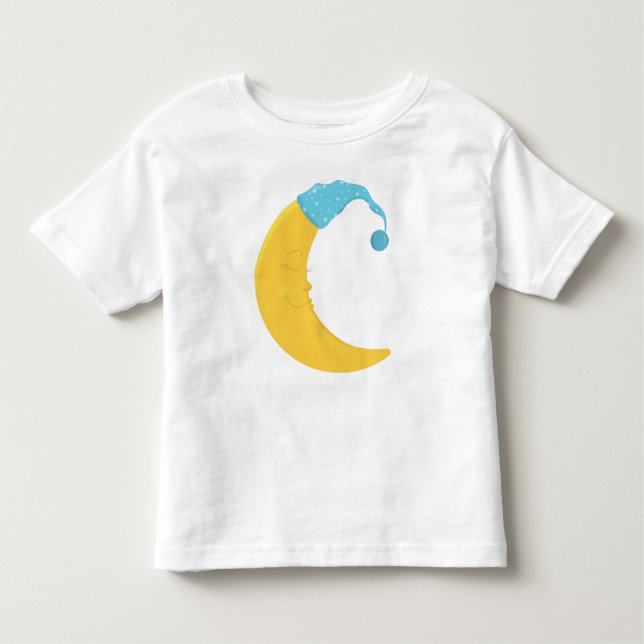 Camiseta Lua Dormindo, Lua Amarela, Lua Fresca, Bela Noite (Frente)