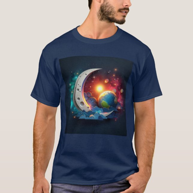 Camiseta Lua e Estrelas (Frente)