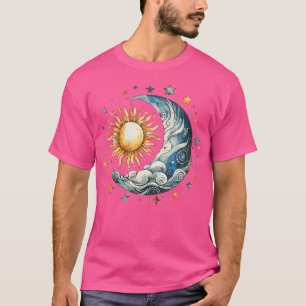 Camiseta Lua E Estrelas do Sol Magnético
