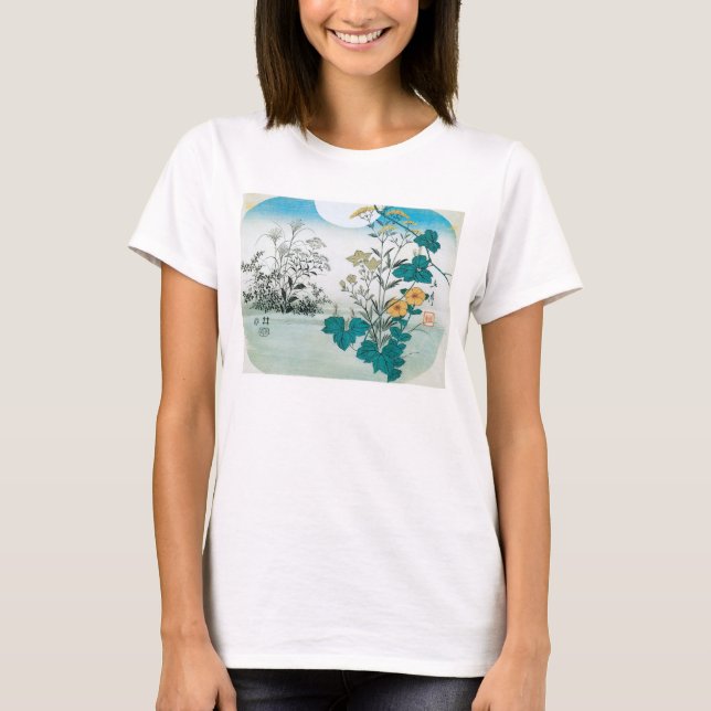 Camiseta Lua e Flores (Frente)
