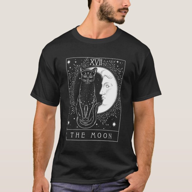 Camiseta Lua E Gato De Crescente De Tarte (Frente)
