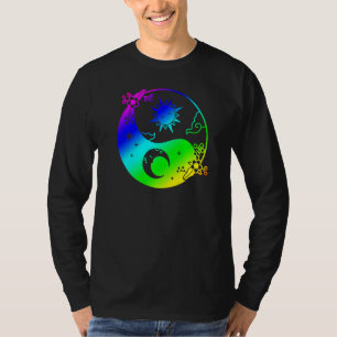 Camiseta Lua E Sol Árvore Da Vida Budista Mandala Yin