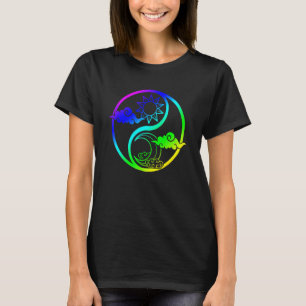 Camiseta Lua E Sol Árvore Da Vida Budista Mandala Yin