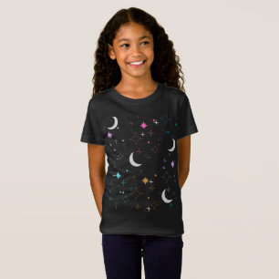 Camiseta Lua & Estrelas Minimalista para adolescentes
