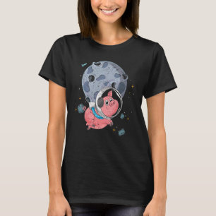 Camiseta Lua Fazenda-branca Aterrissando Astronau Espacial