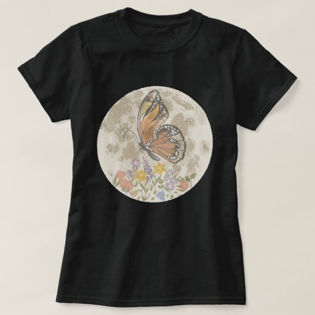 Camiseta Lua Flor Caprichosa (Frente do Design)