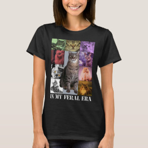 Camiseta Lua Gata Engraçada Na Minha Era Feral Gatinho Para