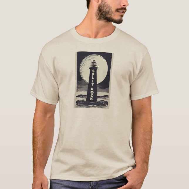 Camiseta Lua Minúscula de Pedra Dividida (Frente)