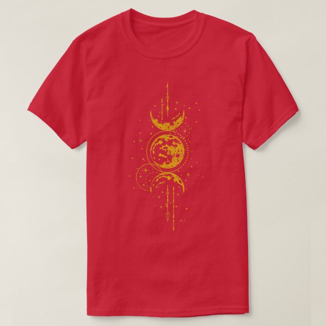 Camiseta Lua Mística Celestial (Frente do Design)