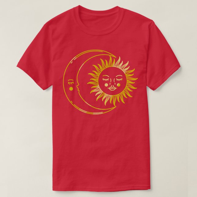 CAMISETA LUA MÍSTICA E SOL (Frente do Design)