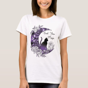 Camiseta Lua Negra Celestial Mística Celestial do Dia