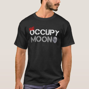 Camiseta Lua Re Ocupar Astronomia do Sistema Solar Aterriss