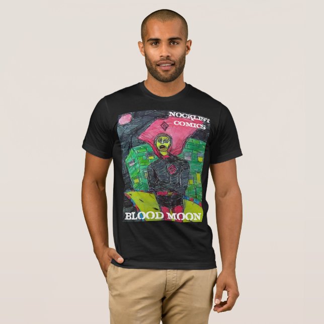 CAMISETA LUA SANGUE NOCKLIST COMICS (Frente Completa)