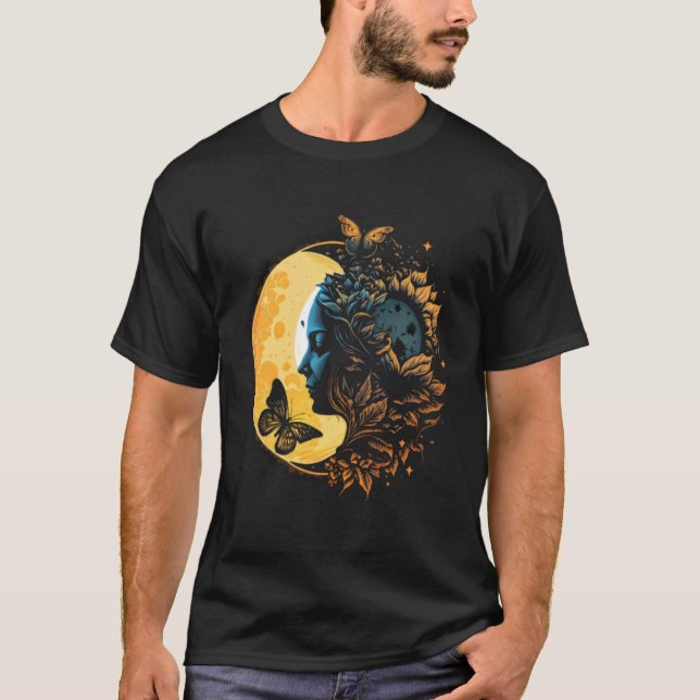 Camiseta Lua Sun Celestial Monarca Borboleta 3 (Frente)