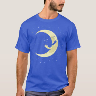 Camiseta Luas Abrindo Astronauta Astral Design Cósmico Para