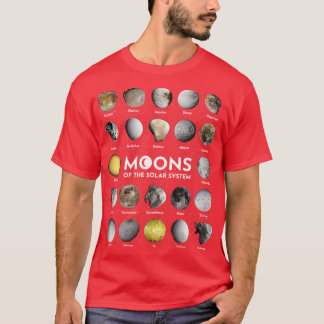 Camiseta Luas do Sistema Solar