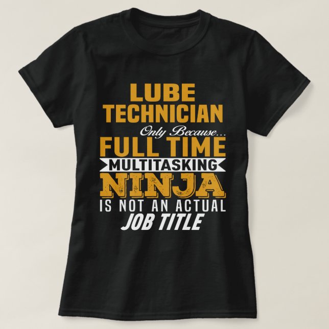 Camiseta Lube Technician (Frente do Design)