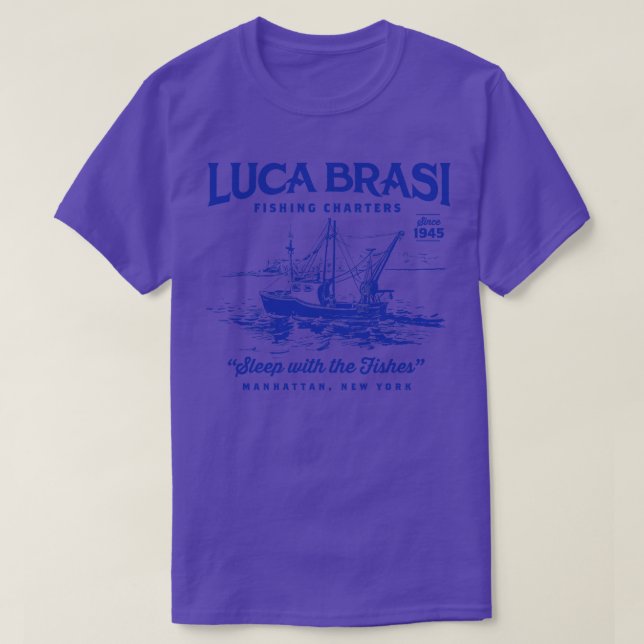 Camiseta Luca Brasi - Charters de Pesca (Frente do Design)
