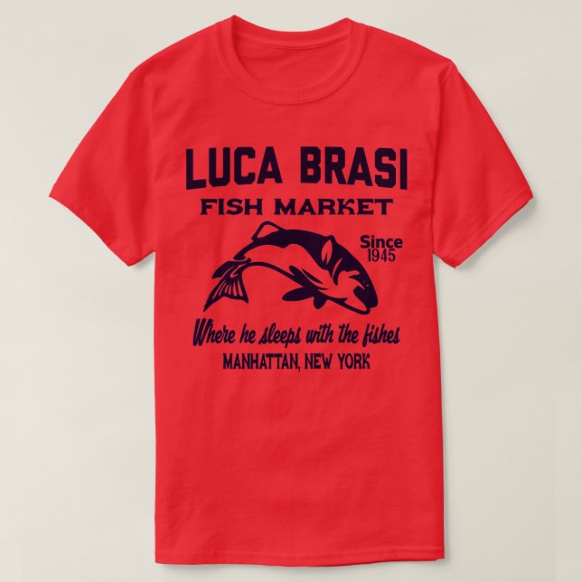 Camiseta Luca brasi fish market vintage (Frente do Design)