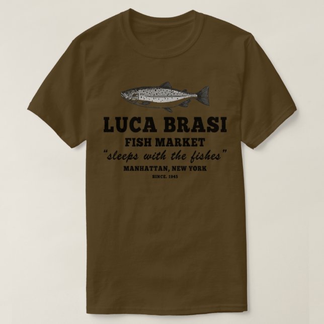 Camiseta Lucas Brasi Dorme Com Os Peixes Legal (Frente do Design)