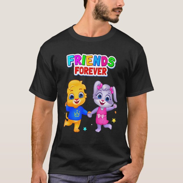 Camiseta Lucas e Ruby Boys Meninas Sempre Melhores Amigos (Frente)