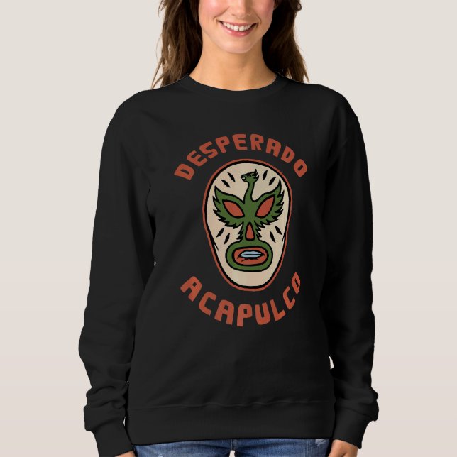 Camiseta Lucha Libre México Luta Luchador Mask Acapulc (Frente)
