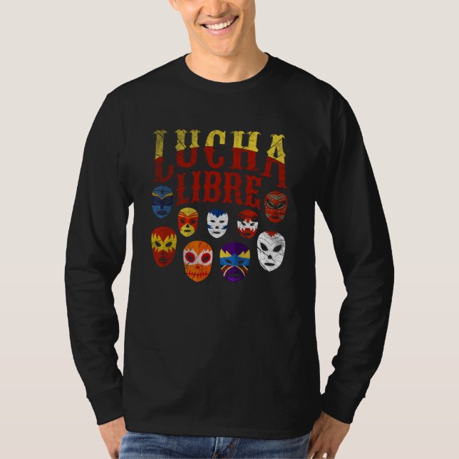 Camiseta Luchador Masks Lucha Libre  2 (Frente)