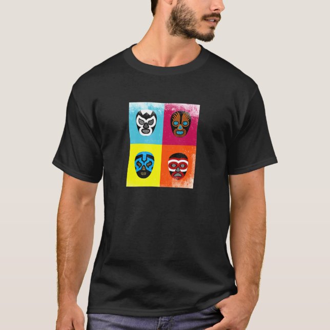 Camiseta Luchadores mexicanos - Máscara de Luta mexicana Me (Frente)